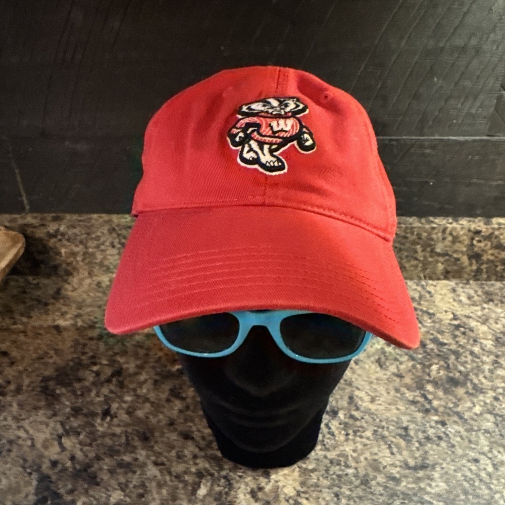 Wisconsin Badgers Hat Cap Mens Strapback Red Legacy NCAA College Adjustable